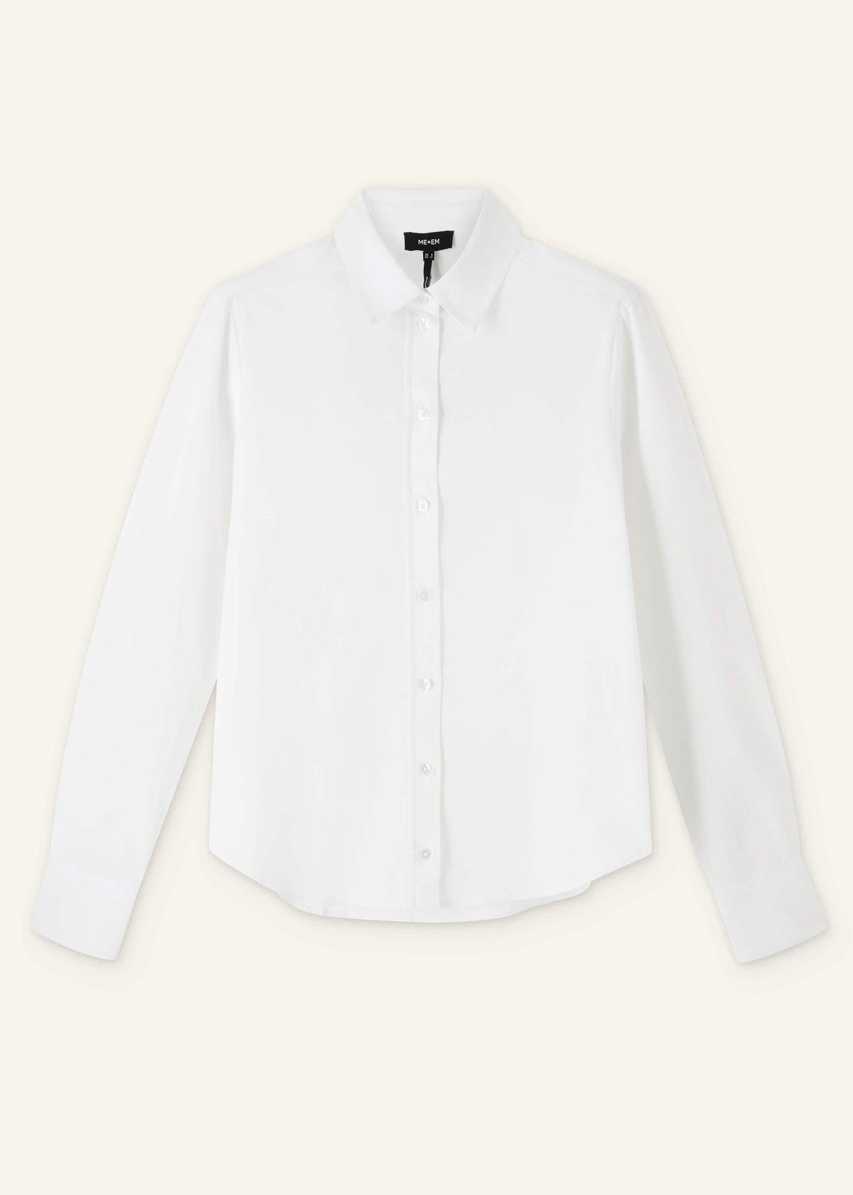 ME+EM White Travel Layering Shirt