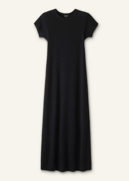 ME+EM Black A-Line Maxi Tee Dress