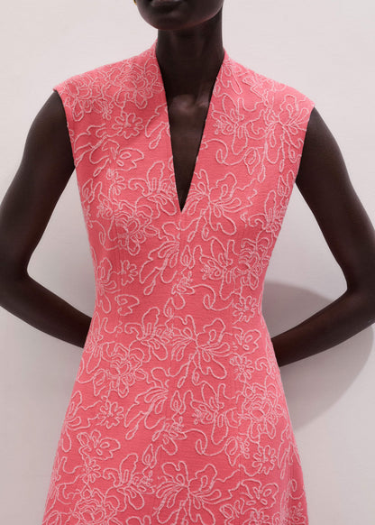 ME+EM Pink Panelled Fit + Flare Maxi Dress | ME+ME