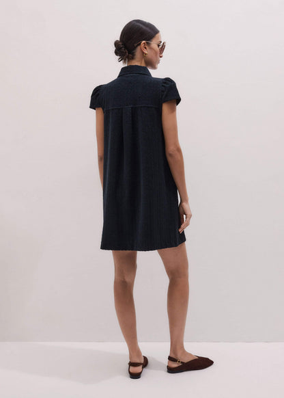 ME+EM Navy Mini Swing Dress