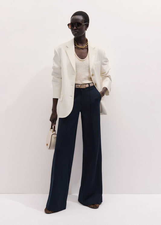 ME+EM Navy Luxe Travel Tailoring Man Pant