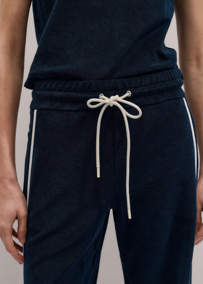 ME+EM Navy Rib Trim Track Pant