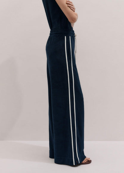 ME+EM Navy Rib Trim Track Pant