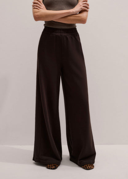 ME+EM Brown Sweatshirt Wide-Leg Track Pant