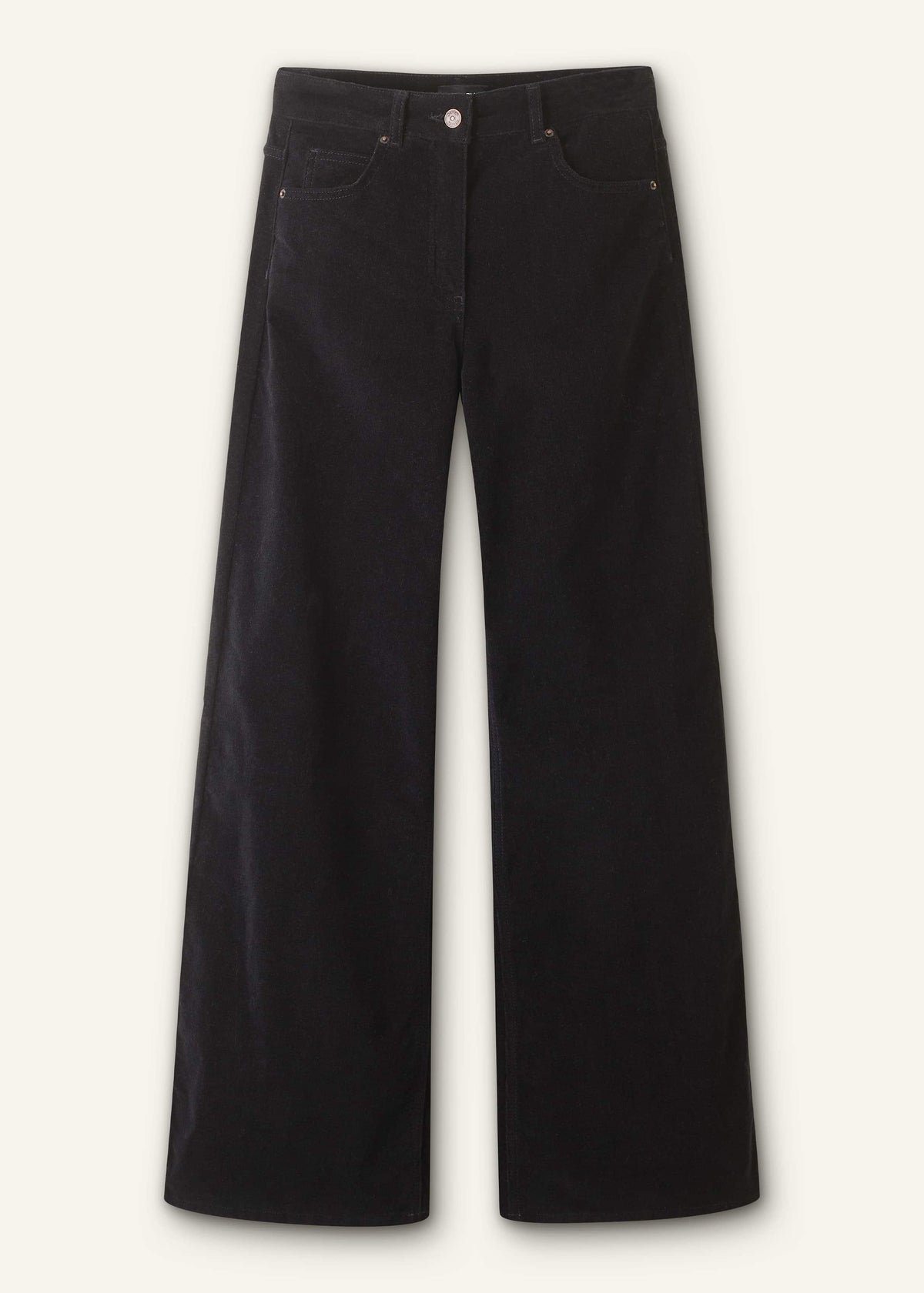 ME+EM Black Ultimate Wide-Leg Pant
