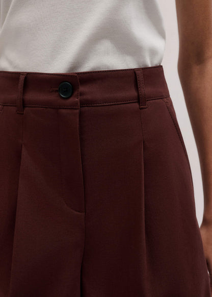 ME+EM Cinnamon Brown Tailored Summer Short