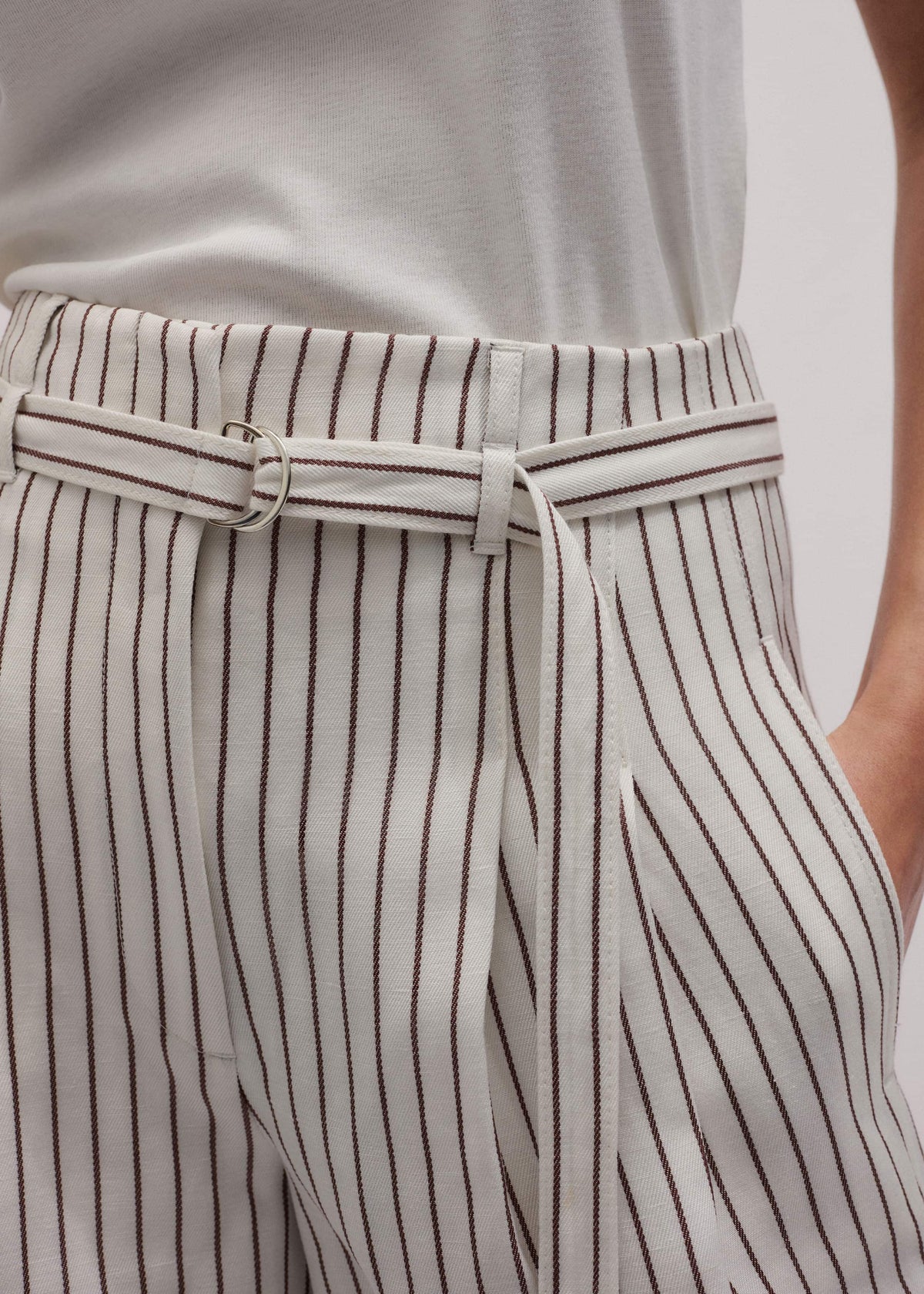 ME+EM Ivory Tailored Pleat Short