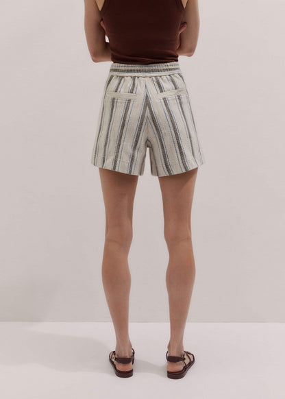 ME+EM Cream Stripe Short