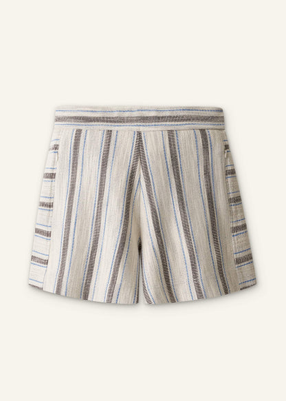 ME+EM Cream Stripe Short