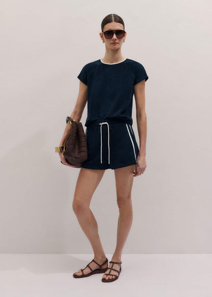 ME+EM Navy Rib Trim Track Short