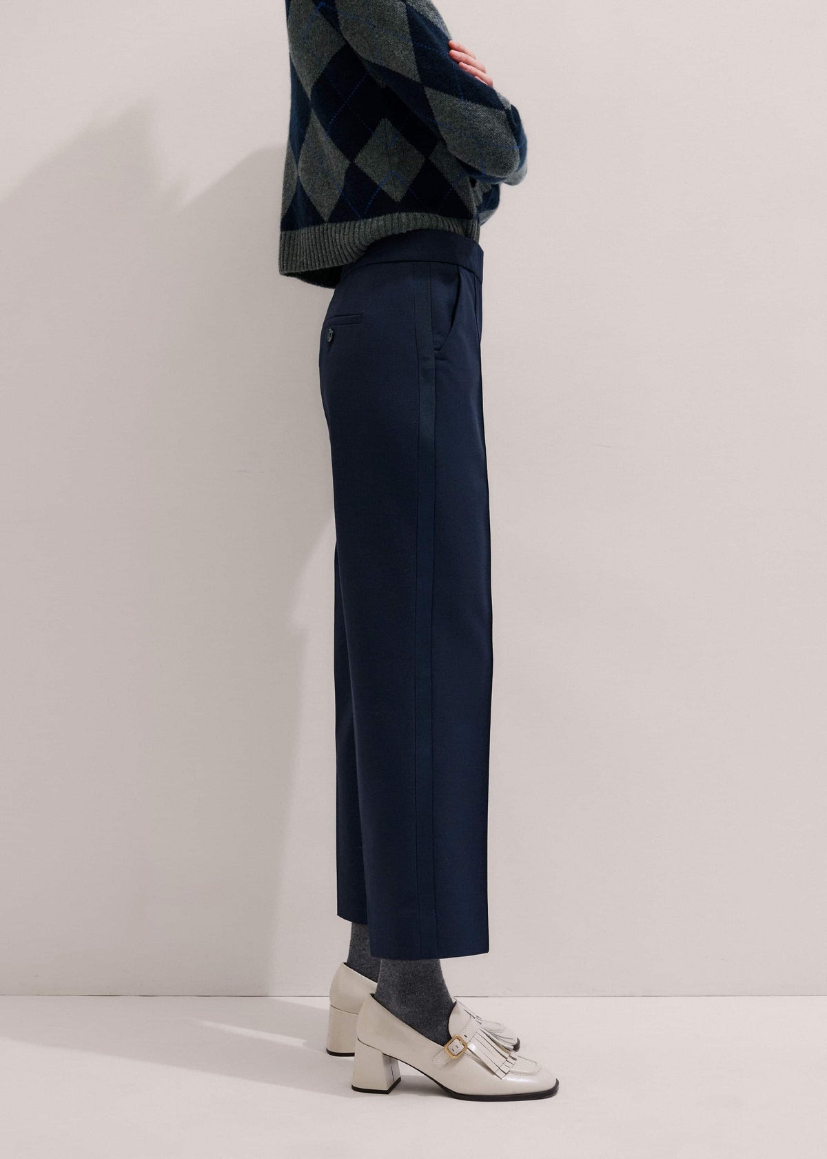 ME+EM Navy Slim Crop Forever Pant | Pants