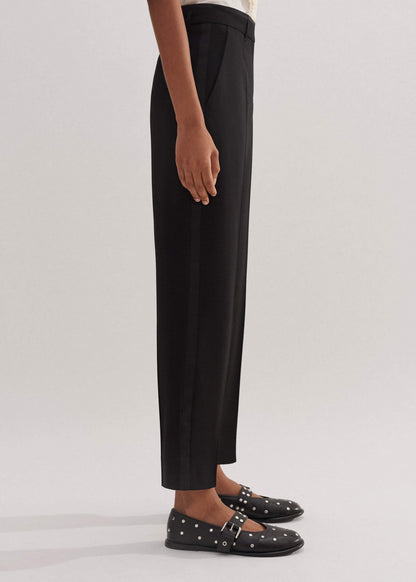 ME+EM Black Slim Crop Forever Tux Pant | Woven Pants