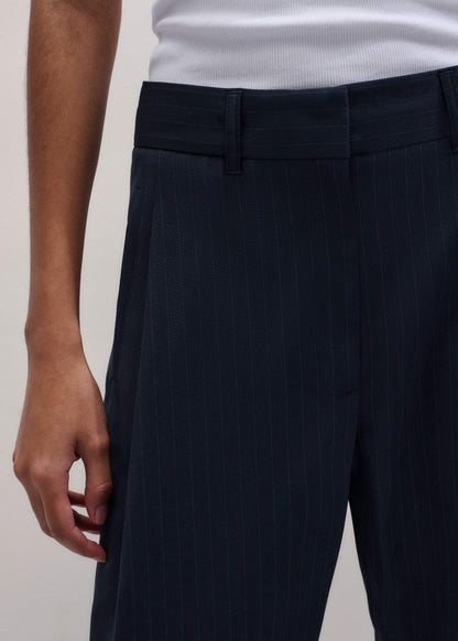 ME+EM Navy Pinstripe Clever Pant