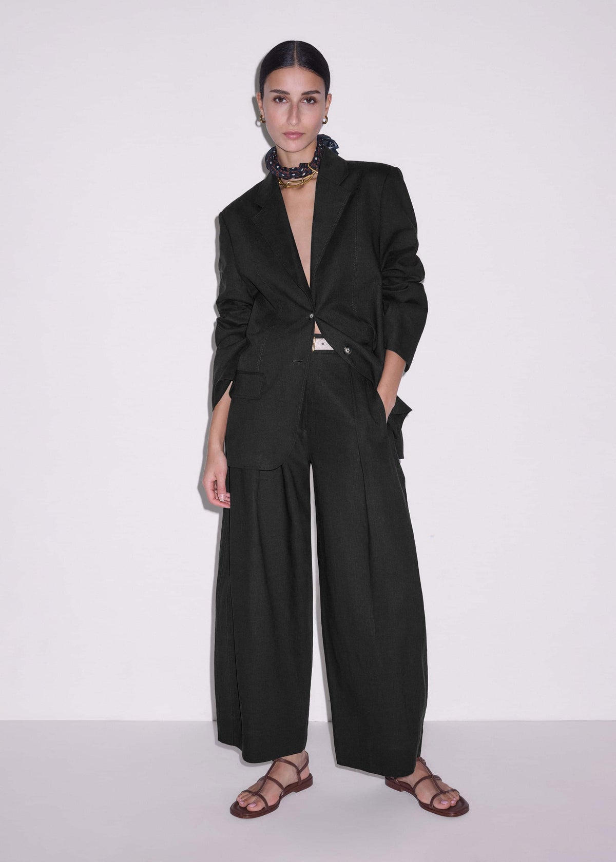 ME+EM Black Extreme Taper Pant