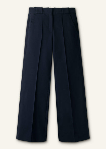 ME+EM Navy Tailored Leg Elongator Pant