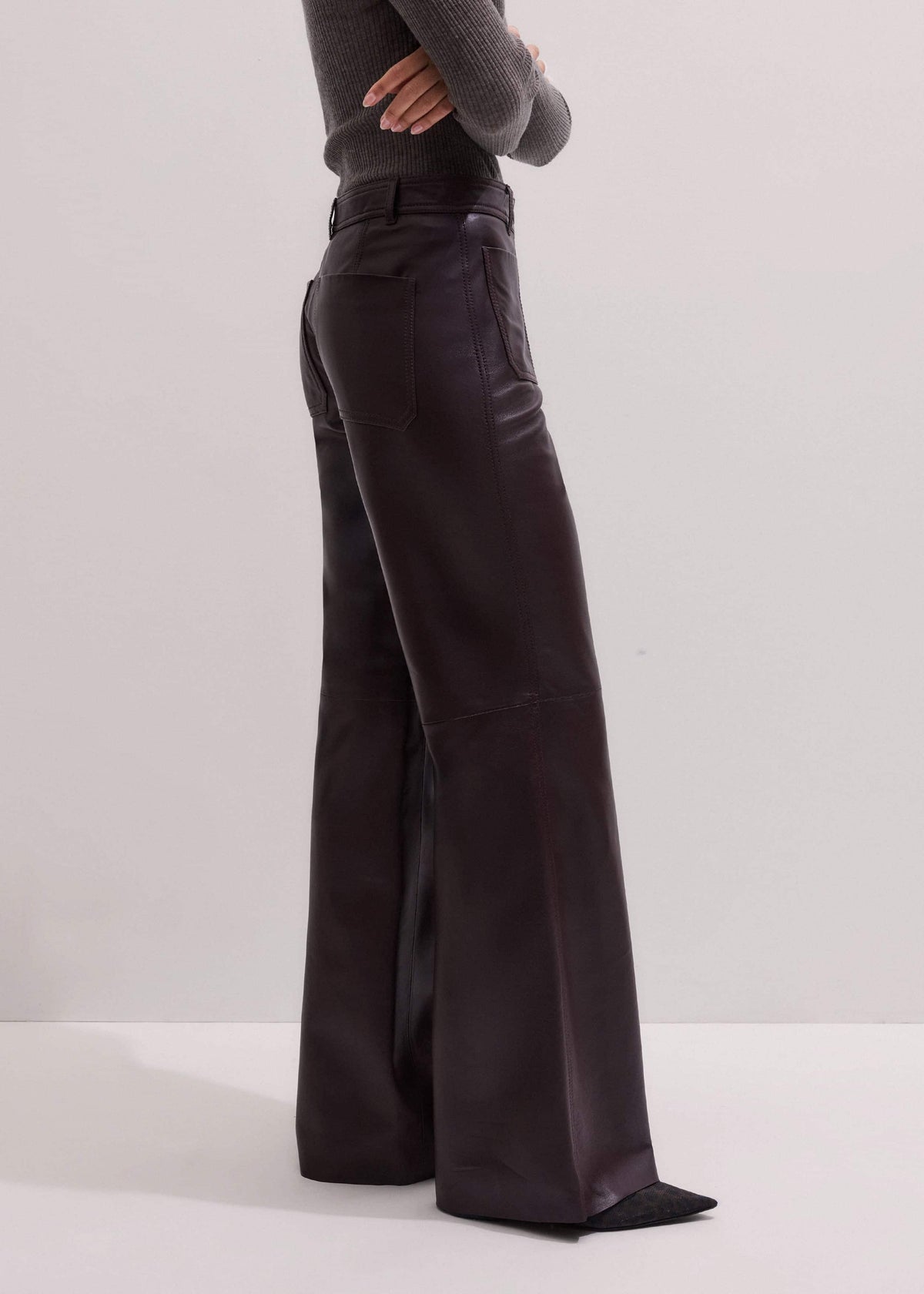 ME+EM Red Boot Cut Pant