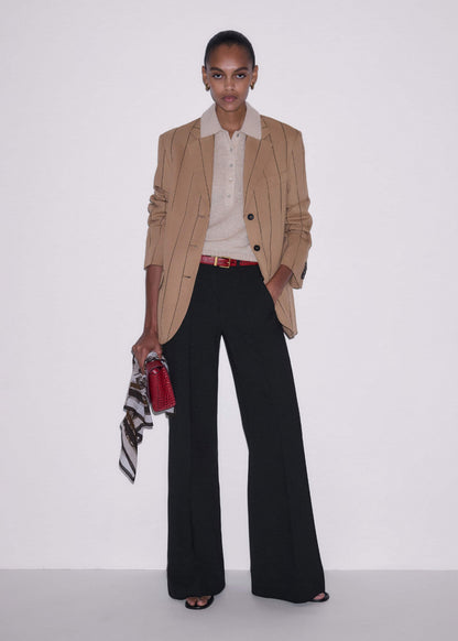 ME+EM Black Tailored Leg Elongator Pant