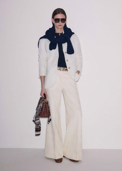 ME+EM Navy Cheesecloth AM-PM Summer Blouse