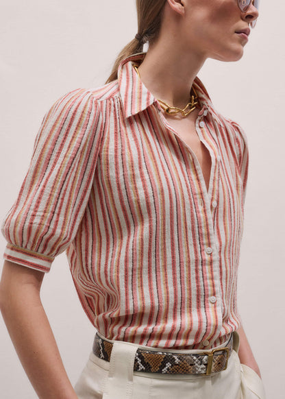 ME+EM Pink Stripe Summer Blouse