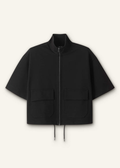 ME+EM Black Luxe Travel Tailoring Layering Jacket