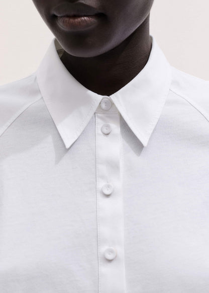 ME+EM White Raglan Shirt Layering Top