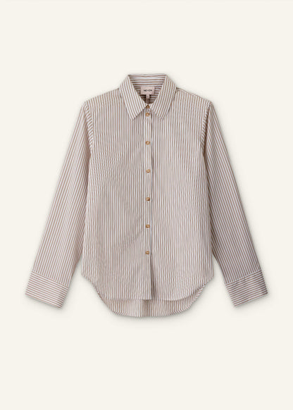 ME+EM White Stripe Relaxed Forever Shirt