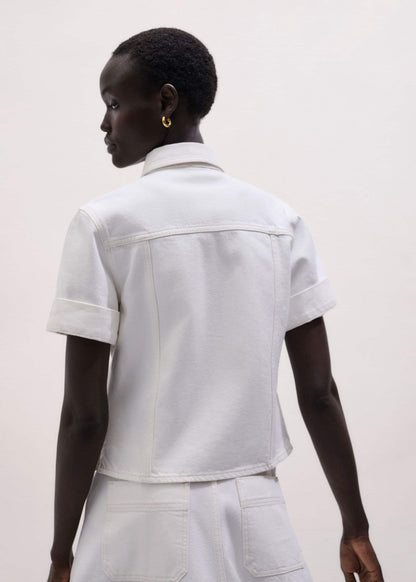 ME+EM White Paneled Shirt