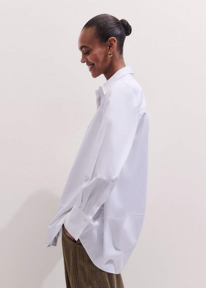 ME+EM White Clever Oversized Shirt