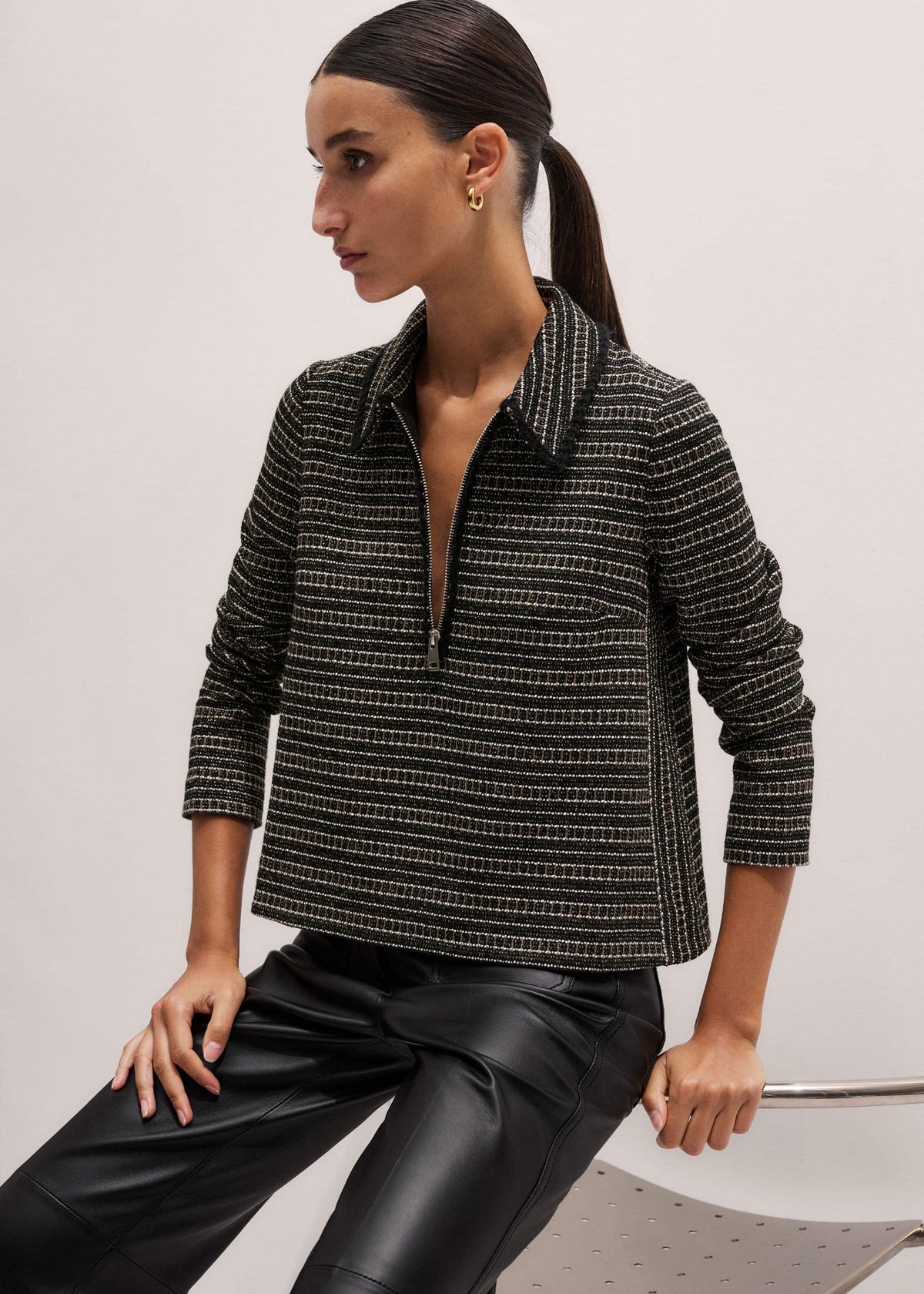 ME+EM Black AM-PM Swing Top