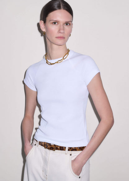ME+EM White Ultimate Raglan Tee