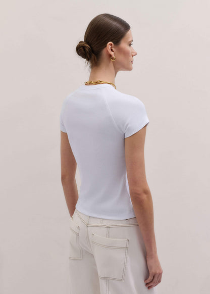 ME+EM White Ultimate Raglan Tee