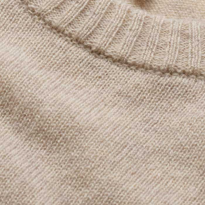 ME+EM Oatmeal Cashmere Shrunken Knit Baby Tee