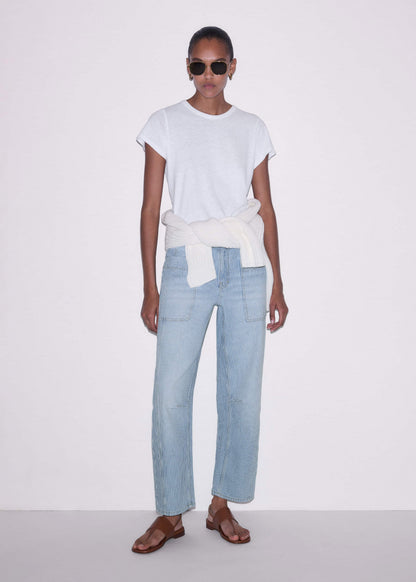 ME+EM White Soft Washed Tee