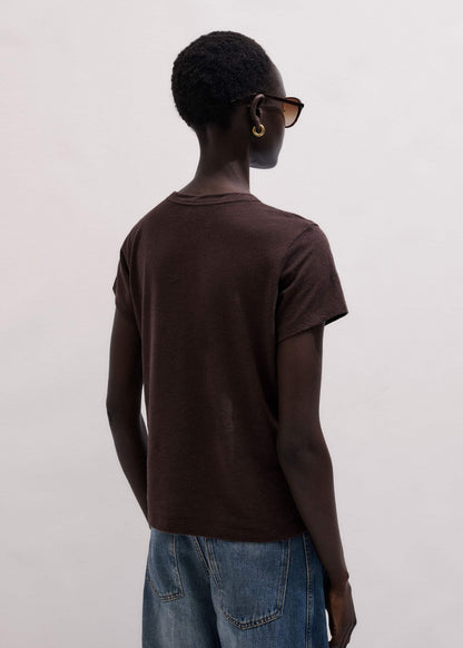 ME+EM Brown Soft Washed Tee