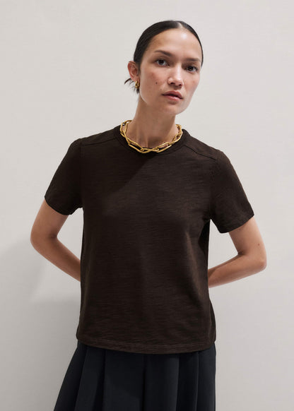 ME+EM Brown Warm Touch Tee