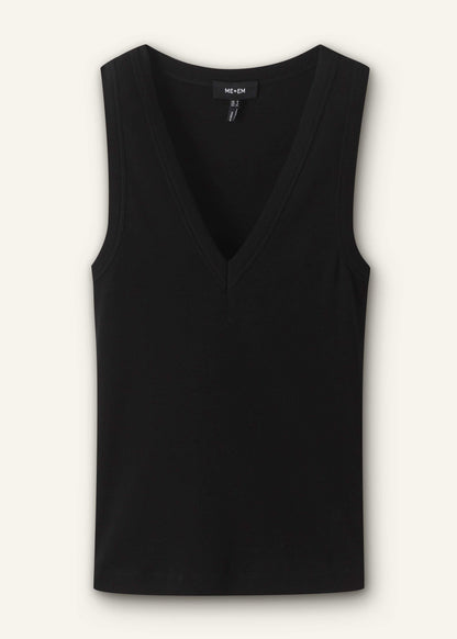ME+EM Black Ultimate V-Neck Vest