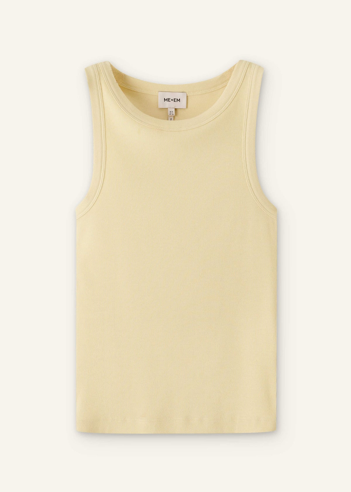 ME+EM Lemon Yellow Perfect Basic Vest