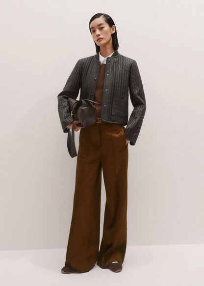 ME+EM Brown Straight Sweater Vest