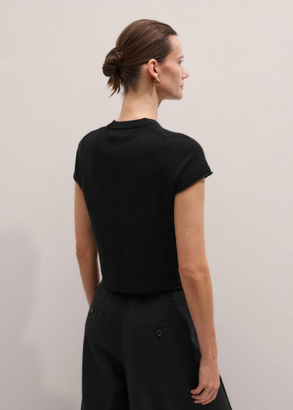 ME+EM Black Cashmere Baby Tee