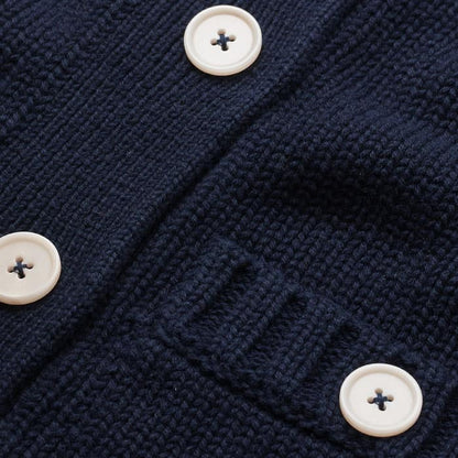 ME+EM Navy Straight Crop Vest