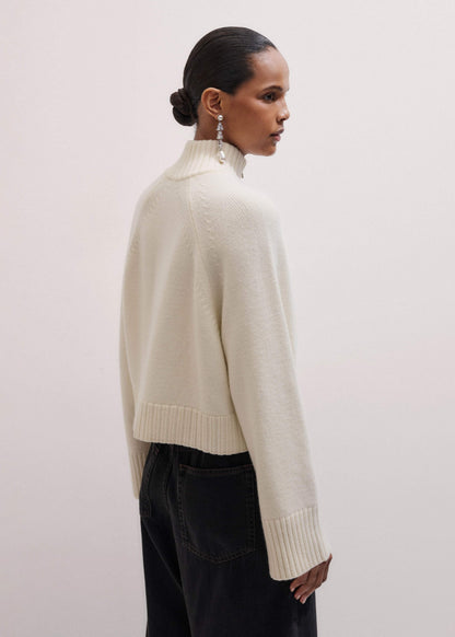 ME+EM Cream Two-Way Zip Jacket