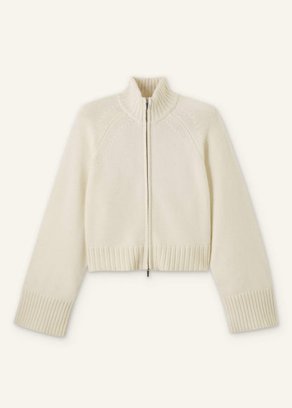 ME+EM Cream Two-Way Zip Jacket