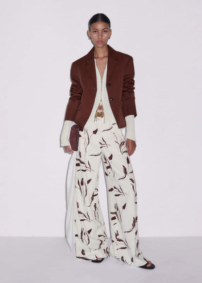 ME+EM Cream Double Zip Cardigan