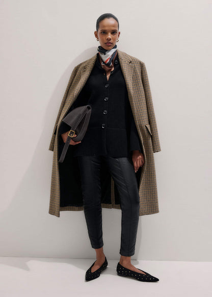 ME+EM Black Button-Through Longline Cardigan