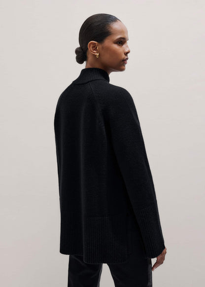 ME+EM Black Button-Through Longline Cardigan