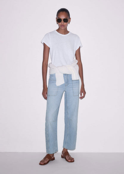 ME+EM White Chunky Raglan Relaxed Weekend Sweater