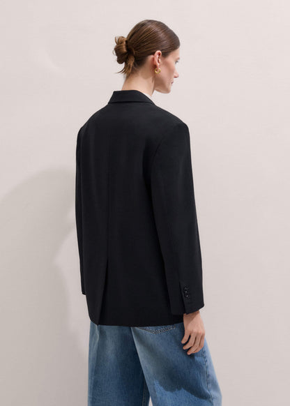 ME+EM Black Icon Oversized Blazer