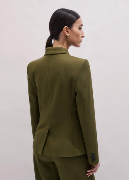 ME+EM Olive Green Soft Sculpt Jacket