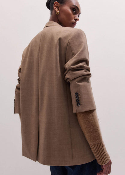 ME+EM Brown Icon Oversized Blazer