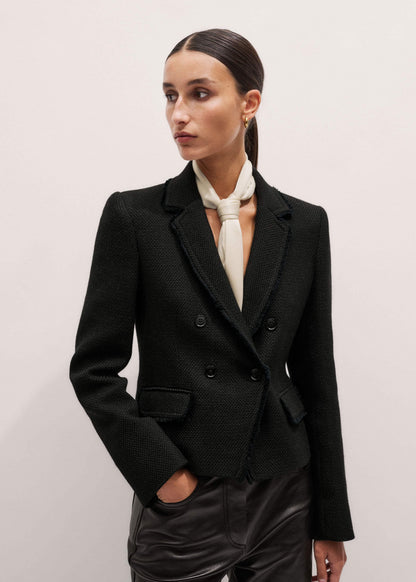ME+EM Black AM-PM Fitted Blazer
